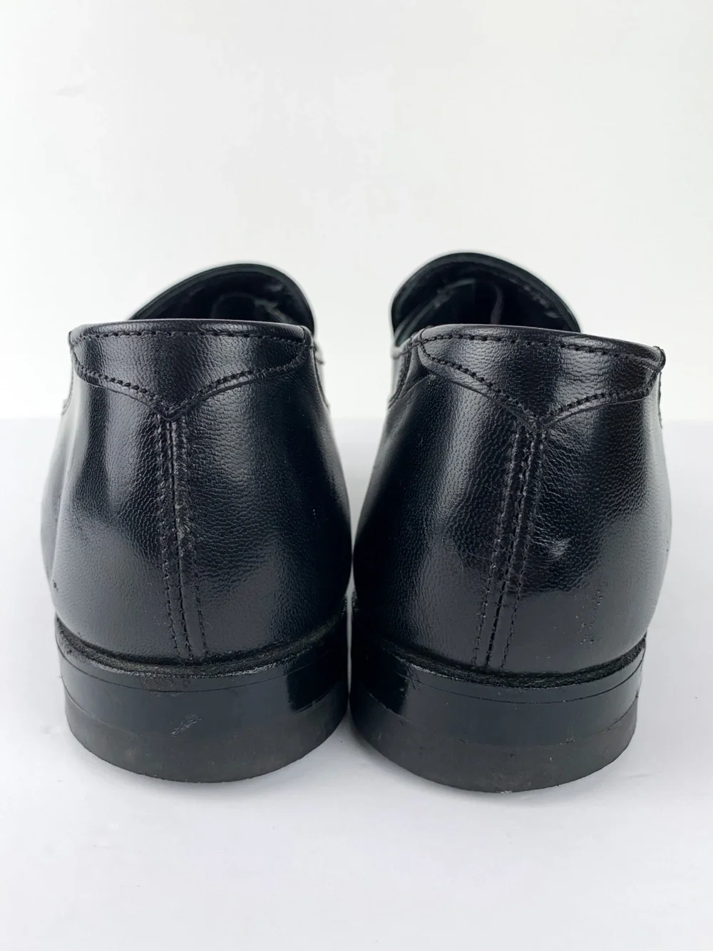 Stacy Adams lizard embossed black leather cap toe monk strap dress shoes size 11